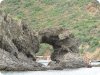 Βράχος που χωρίζει τις δύο παραλίες στον Κάλαμο